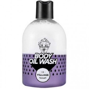 Парфюмированный двухфазный гель-масло для душа Village 11 Factory Relax Day Body Oil Wash Violet